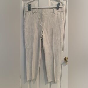 Ann Taylor ankle pants. Ivory tweed blend. Size 8 curvy. Gorgeous! NWOT